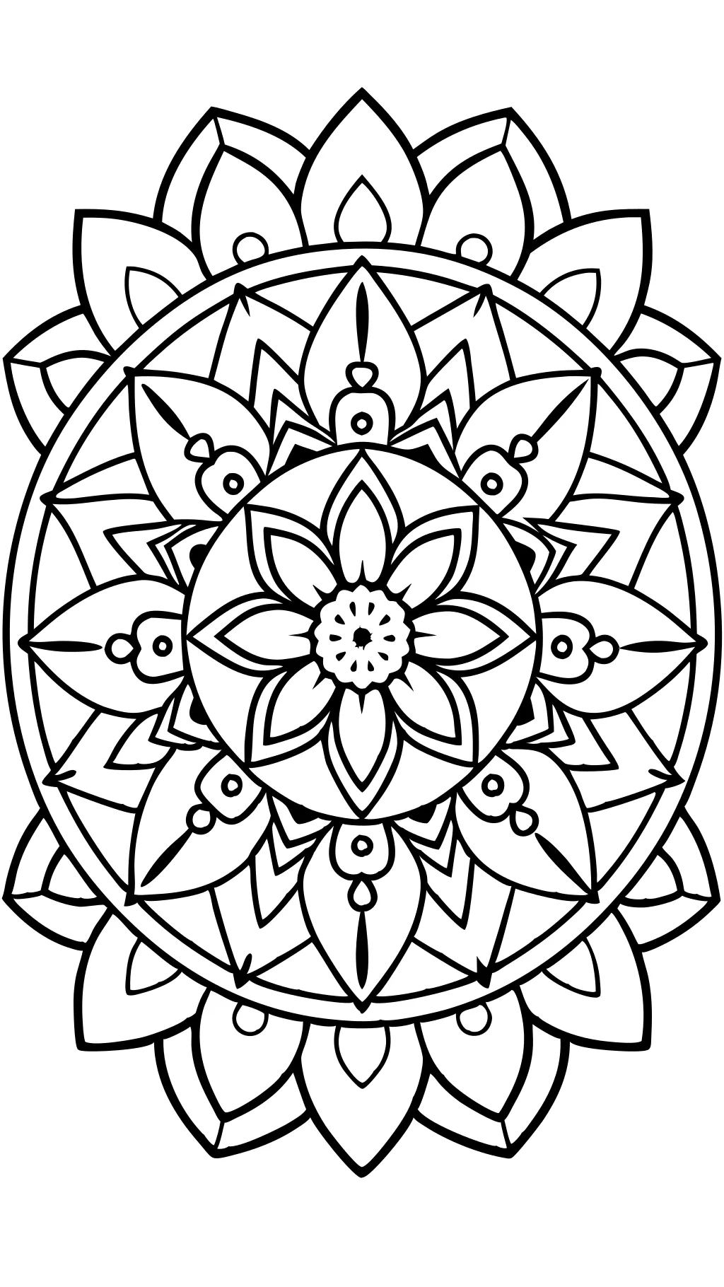 circle round coloring pages